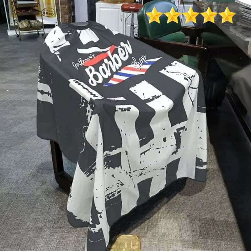 【Hot sales】Professional Hair Salon Special Classic Hair Cutting Cloth Custom European Barbershop Vintage Oil Hair