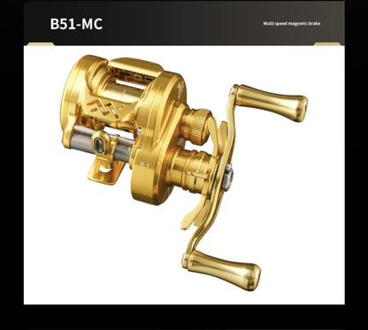 Takizawa Longze B51mc BFS Baitcasting Reel Ultralight Magnetic Drum Reel Full Metal Cnc Micro Object Baitcaster Fishing Reel Gea