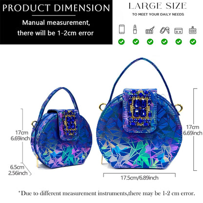 Venus Chan 2025 Elegant Peep-Toe Heels for Women - Perfect Italian Party Shoes & Bag Set with Sparkling Diamond Accents