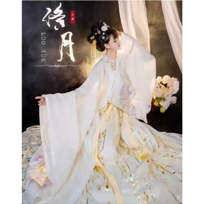 Vintage Party Fairy Dress Print Ethnic Style Stage Hanfu Dress Cosplay Costumes Traditional Chinese Clothing for Women Clothes