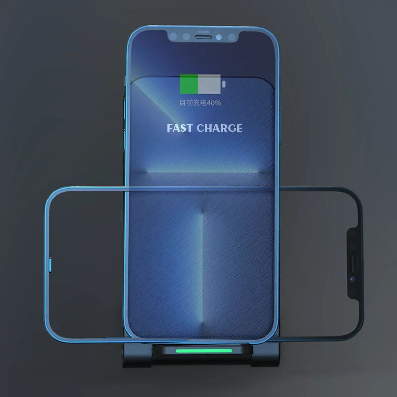 65W Wireless Charger Stand Pad For iPhone 15 14 13 12 11 Pro X XS Max XR 8 Samsung Xiaomi Induction Fast Charging Dock Station