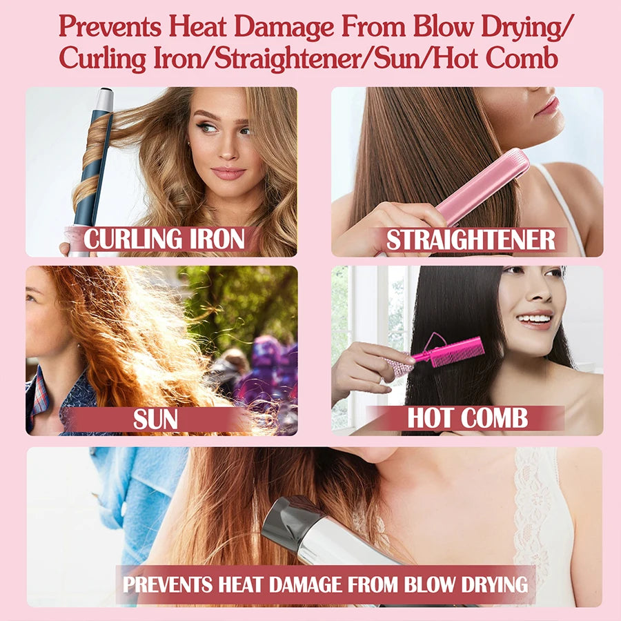 LOCKMIO Thermal Protect Spray Moisturizing & Nourishing Protect Hair Repair Heat Damage Conditioner Anti-frizz Hair Care Product