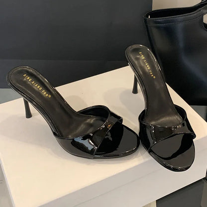 2026 New Slip On Women Stiletto Heels Shoes Female Slides Footwear Luxury Fashion Round Toe Ladies High Heels Pumps Shoes