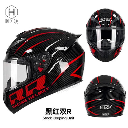 New Bluetooth motorcycle helmet for men and women, full coverage, anti-fog, full face motorcycle helmet