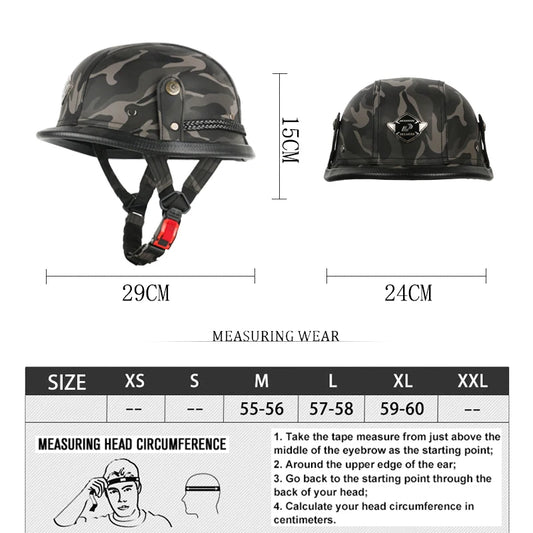Retro Motorcycle Half Helmet Fashion Bailer for Scooter Safety Helm Spring Summer Capacetes De Moto
