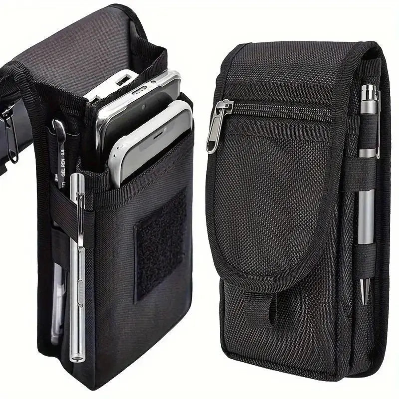Mobile Phone Bag Casual Waist Bag Pen Insertion Bag Flip Top Mobile Phone Waist Hanging Bag Waist Bag Mobile Phone