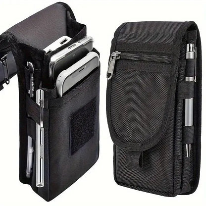 Mobile Phone Bag Casual Waist Bag Pen Insertion Bag Flip Top Mobile Phone Waist Hanging Bag Waist Bag Mobile Phone