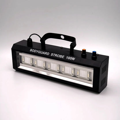 100W LED Strobe light Sound/Adjustable speed/Auto Control LED White Flash Light Disco Party Home Music Show Stage Projector