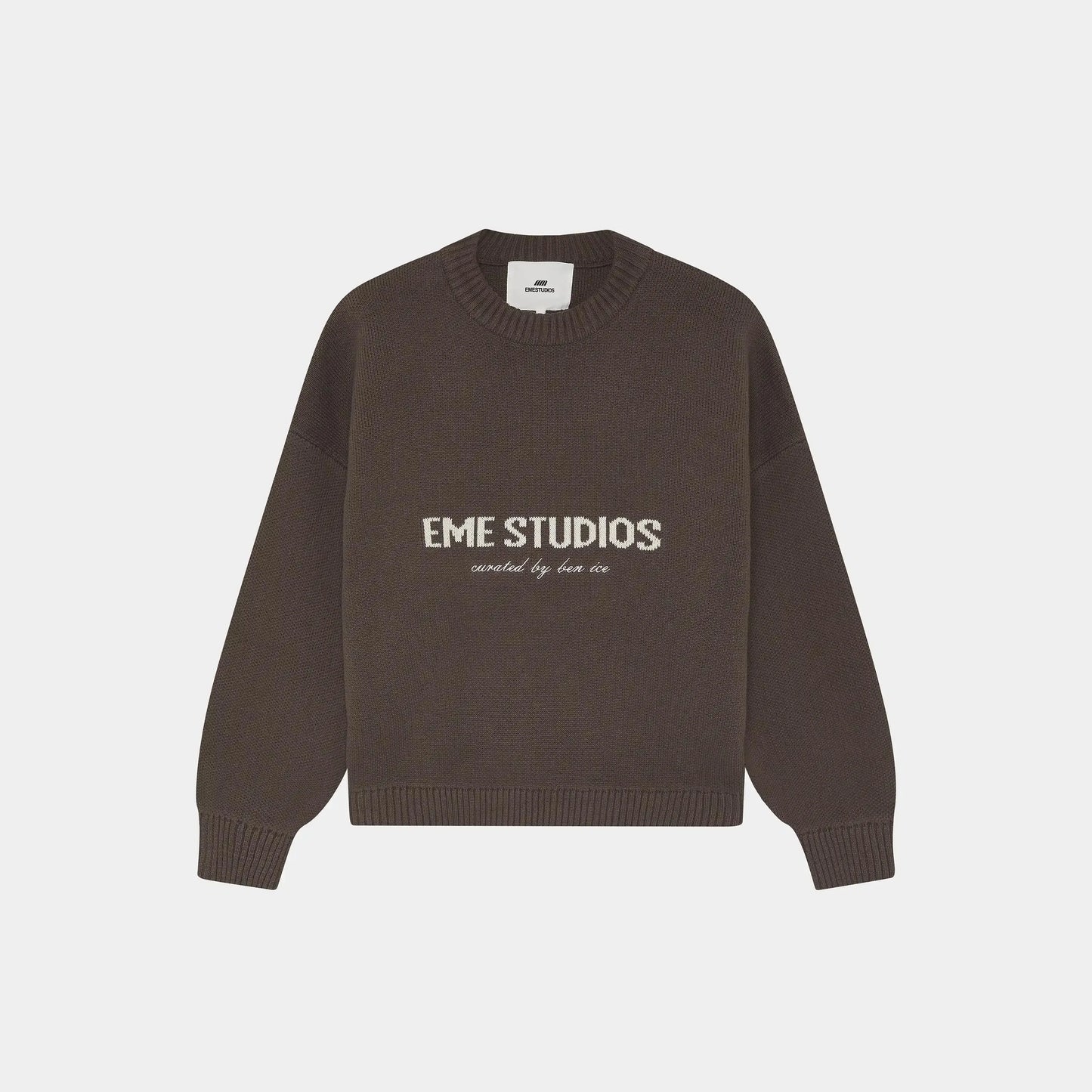 2026 EME Studio Winter Spain Version Of The Letter Printed Shirt New Unisex Loose Couple Personality Casual Fashion Sweater