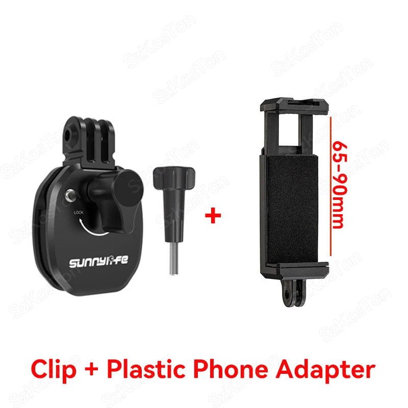 Motorcycle Windshield Clip Mount for Go Pro 13 12 11 10 9 8 7 DJI OSMO 360 Action 4 5 Pro Insta 360 X5 X4 Go 3S ACE Pro 2 Camera