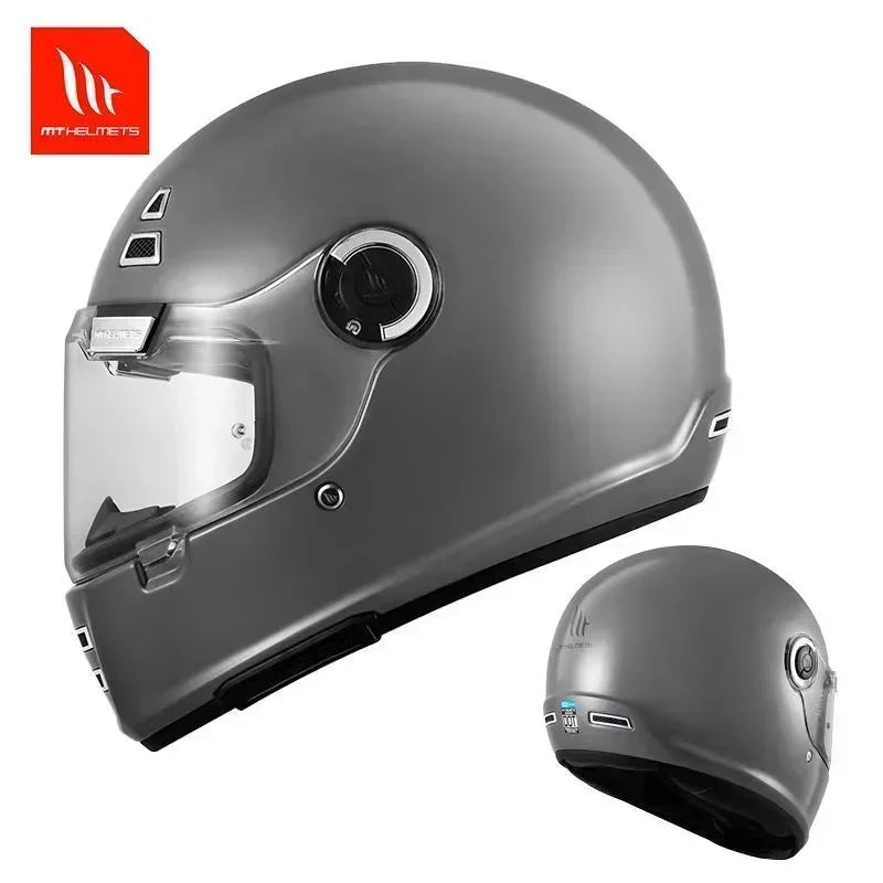 MT Jarama Retro Motorcycle Helmet DOT ECE Certification Full Face Racing Off Road Helmet Cascos Para Motos Capacete Casco Moto