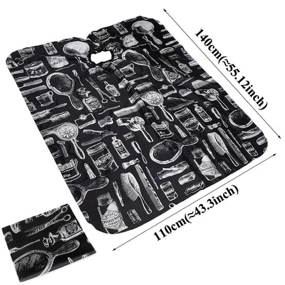 Professional Hair Cutting Apron Salon Barber Cape Hair Cutting Waterproof Cloth Hair Cutting Apron Barber Accessories C0027A