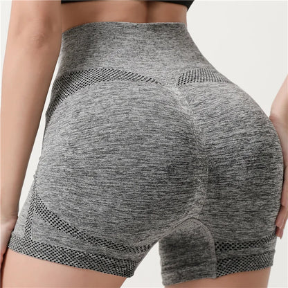 Seamless Shorts High Waisted Elastic Peach Hip Sports Yoga Pants Tight Fitting Quick Drying Fitness Pants for Women Sweatpants