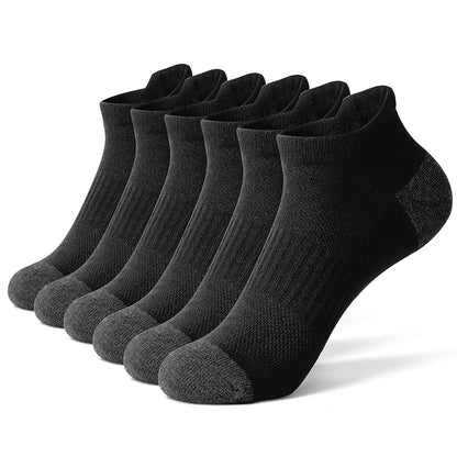 AOTOLK 6/12 Pairs Cotton Man and Women Socks Sports Solid Color Male's Short Sock Cycling Breathable Ankle Summer Running Socks