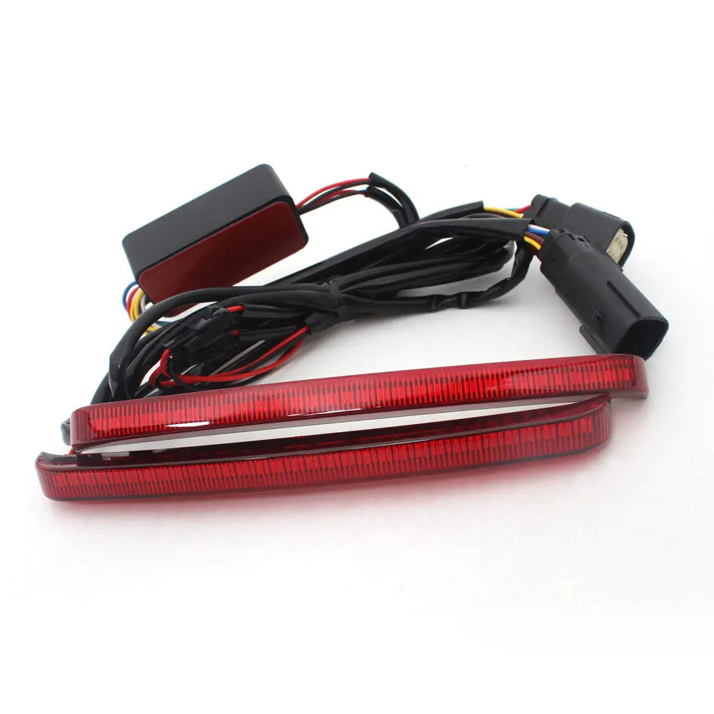 Motorcycle Saddlebag LED Flowing Light Turn Signal Brake Running Lamp For Harley Touring Road King Electra Street Glide 2014-23
