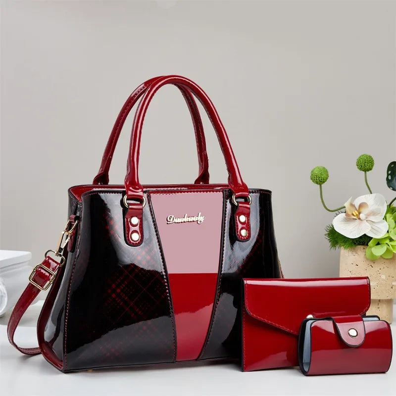 3Piece Set Women's Bag 2025 Trend New in Fashion Niche Ladies Shoulder Tote Bags for Women Shopping & Travel Bag Women Handbag