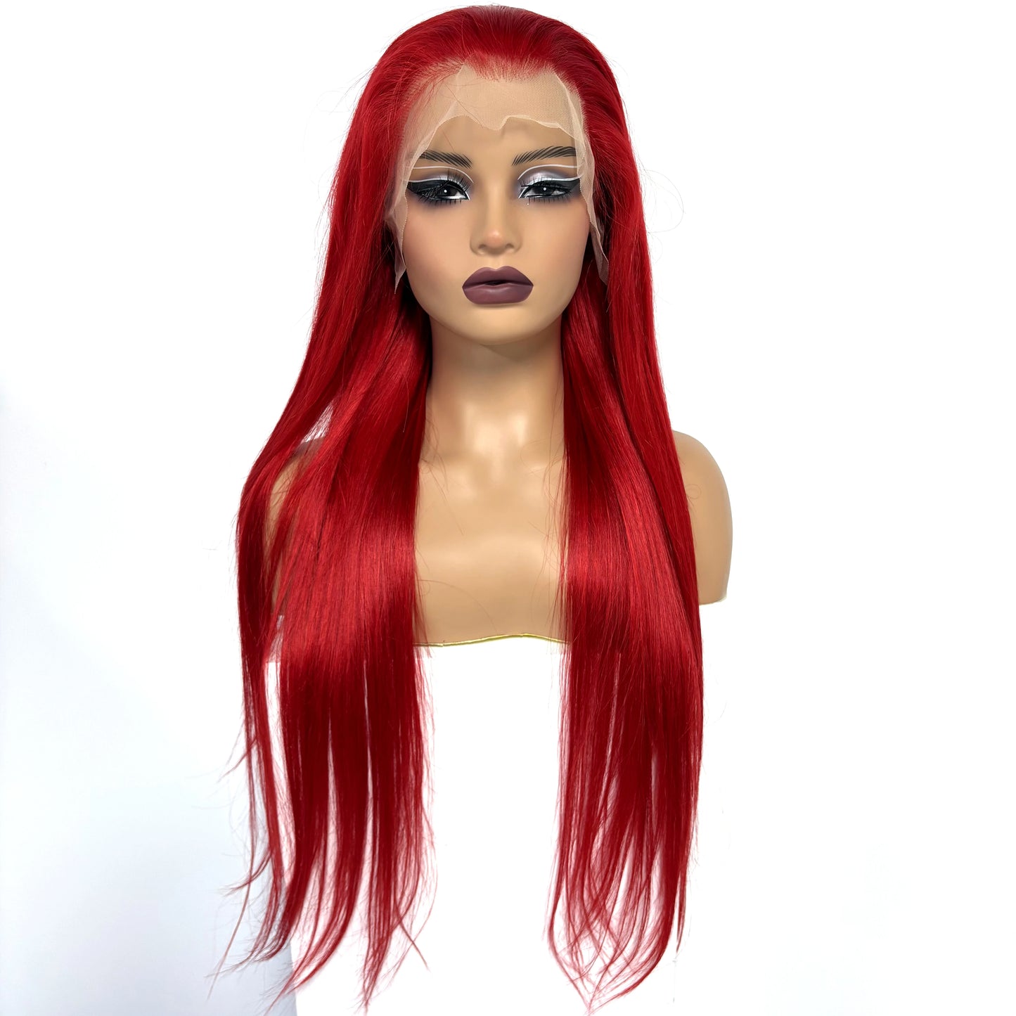 13x4 Lace Frontal Pink Straight Human Hair Wig 26 28inch 250 Density Pre Plucked Red Hair Wig Grey Lace Front Wigs for Women