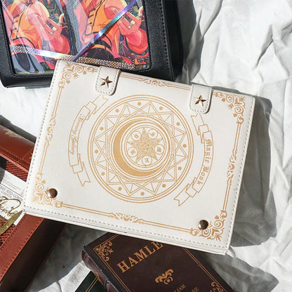 Y2K Magic Book Lolita Ita Bag Gothic Shoulder Bag Girls Transparent Pocket Cute Crossbody Handbags Women's Mini Backpacks Purse