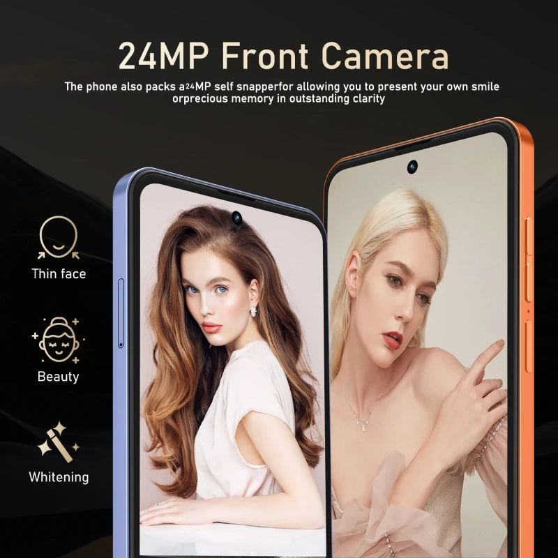 FUFFI Global Vision I17 Pro Max Smartphone Android 5800mAh 8G RAM 512GB ROM 6.56 Inch 720x1612HD 24+48MP 5G Network Mobile Phone