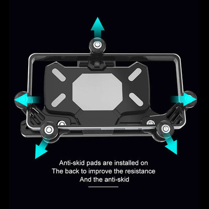 Universal Motorcycle Phone Holder Shock Absorbing Phone Mount Stand 360° Adjustable For iPhone 15 13 14 Pro Max More 4.7-7.1inch