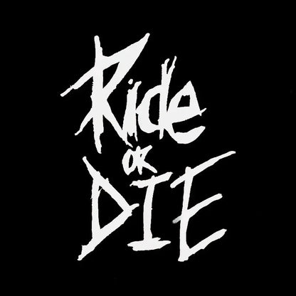 Ride or Die Bike Frame Stickers Bicycle Top Tube Waterproof Decals for MTB Bicycle Decorative Frame Bike Motorcycle Accessories