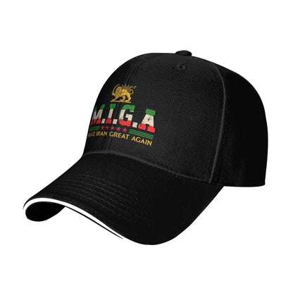 Summer Iranian Make Iran Great Again Emblem Of Iran MIGA Baseball Cap y2k Sun Trucker Hat Unisex Men Wholesale Baseball Caps