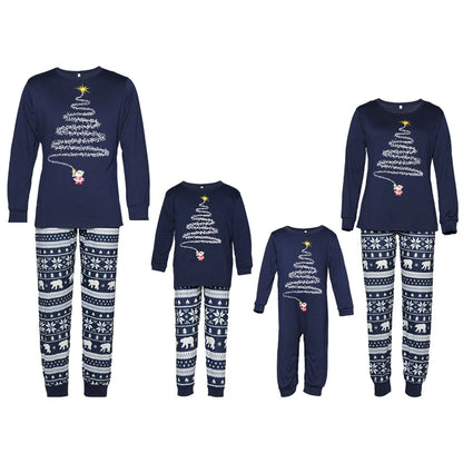 Christmas Family Matching Pajamas Set Firework Print Mom Dad Kids Home Clothes Warm Soft Sleepwear Baby&Dog Romper Pjs Xmas Look