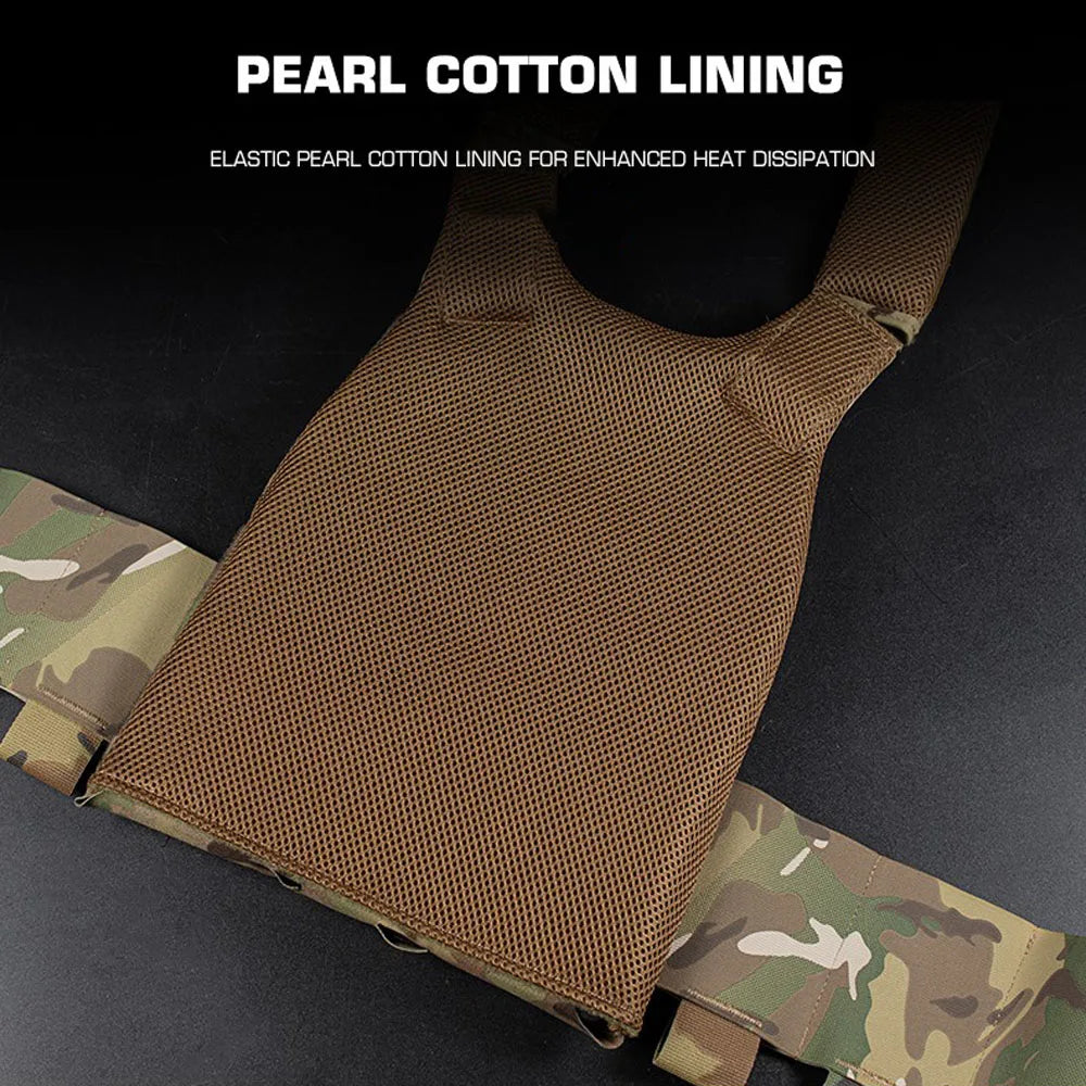 Tactical Vest Ferro FCPC Low Visibility Hunting Combat Plate Carrier 25MM Buckle Expansion CS Airsoft Games Multi-Mission Gear