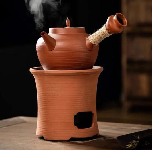 Side Put Red Clay Cinnabar Pot Household Kung Fu Charcoal Stove Electric Clay Stove Tea Maker