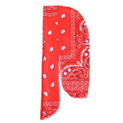 New Paisley Print Hip Hop Turban Cap Elastic Head Wraps Breathable Casual Durags Candy Color Durag Unisex Bandana Pirate Hats