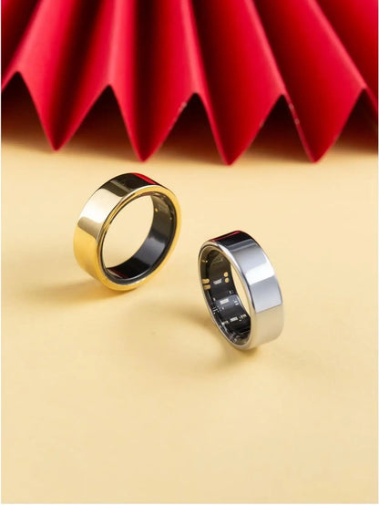 Amovan Nova Smart Ring Premium Quality AI Analysis GPS Sports Mode Heart Rate Blood Oxygen Stress Sleep Temperature Monitor