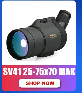 SVBONY 25-75x70 Telescope Spotting Scope Powerful Zoom Monocular FMC BAK4 Waterproof For Bird Watching Target Shotting