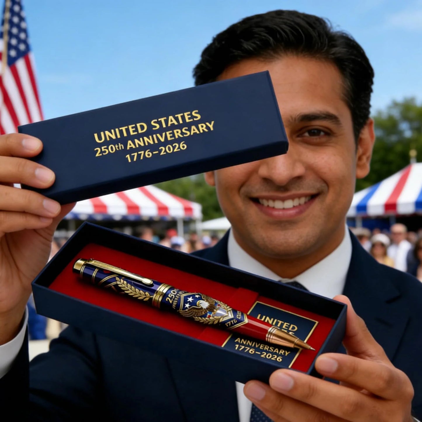 250th Anniversary Commemorative Pen With Smooth Writing And Patriotic Engraved Gel Pen For Office School Creative Ballpoint Pen