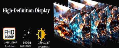 AHXJKA Portable Monitors 21.5/23.8/24.5 Inch 100sRGB Gaming phone Mobile Laptop Extender Second Screen For Steaam/PS4/5/TV/XBox