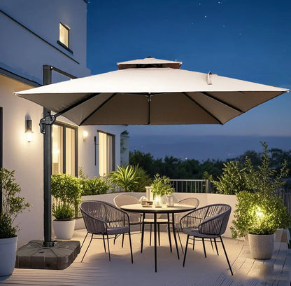 Outdoor parasol villa courtyard garden leisure home balcony sun protection waterproof cafe Roman umbrella wholesale