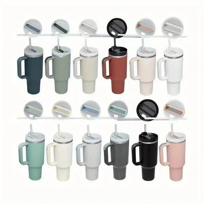 40oz H2.0, 304 Stainless Steel Vacuum Insulated Tumbler With Lid Straw For Water Cold Warm Thermal Coffee Car Cup