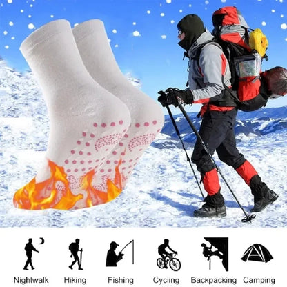 1/5pairs Tourmaline Heating Socks Winter Warm Thermal Health Care Socks Slimming Health Short Sock Magnetic Therapy Sock