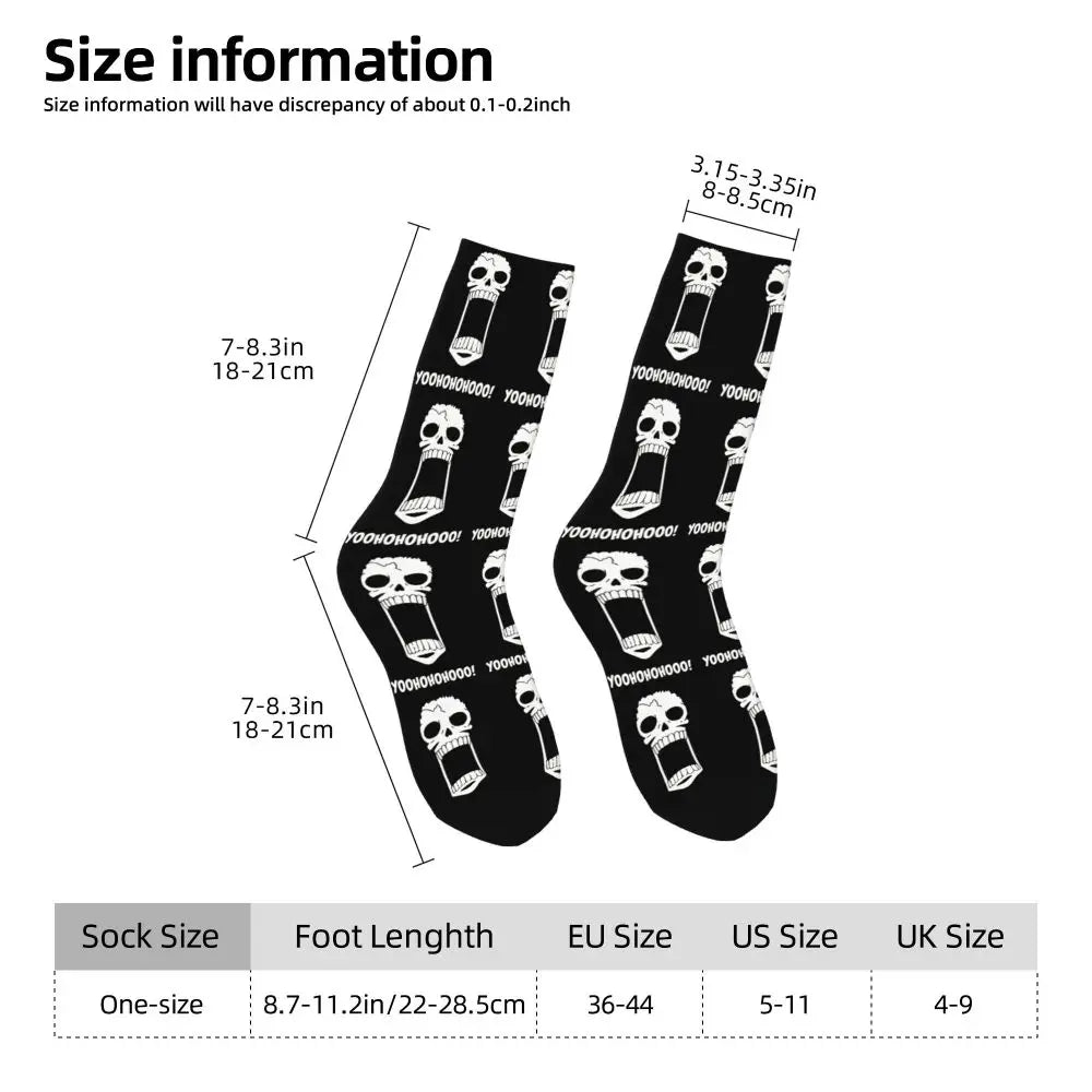 Fashion Men's Socks Harajuku Tony Tony Choppers Sock Luffys Zoros Trafalgar Law Anime Women's Socks Spring Summer Autumn Winter
