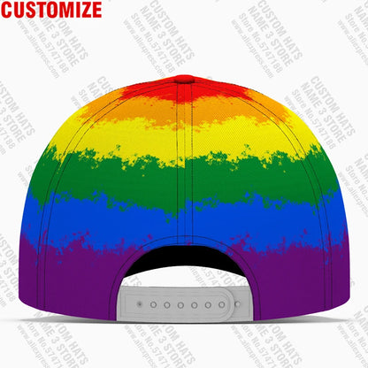 Rainbow Flag Baseball Cap Love Bisexual Gay Pride Hat Lesbian Lgbt Travel Philly Progress Six Colorful Peace Homosexual Headgear