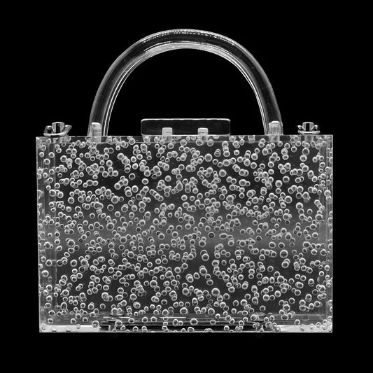 Acrylic Bubble Transparent Bag New Trendy Evening Clutch Handbag Designer Luxury Brand Bags Square Women's Shoulder Tote Wallet