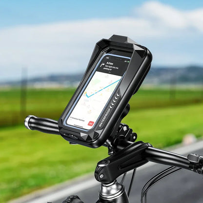 Adjustable Motorcycle Waterproof Holder Universal Anti Fall Phone Mount Handlebar Suitable Motorcycle Bike Phone Holder