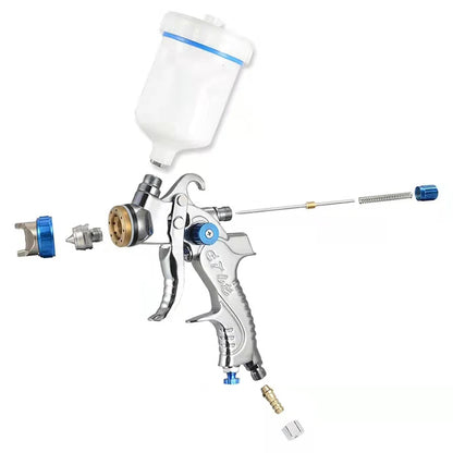 HVLP Spray Gun Adjustable Metal Atomizing Spray Gun for Painting Aerograph Cars Tool Flow Control Sprayer Paint Airbrush Set