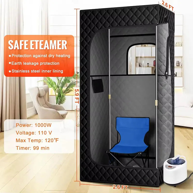 Foldable Outdoor Indoor Spa Slimming Dry Wet Sauna Room Portable Steam Sauna Tent For Home
