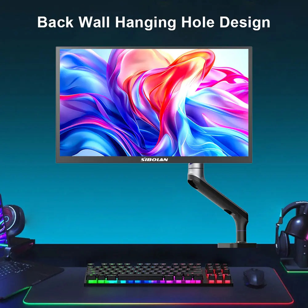 Sibolan 27 inch 2.5K Portable Monitor 165Hz 72% sRGB HDMI USB-C Plug Built-in Mount Laptop Display Extender For Windows Mac