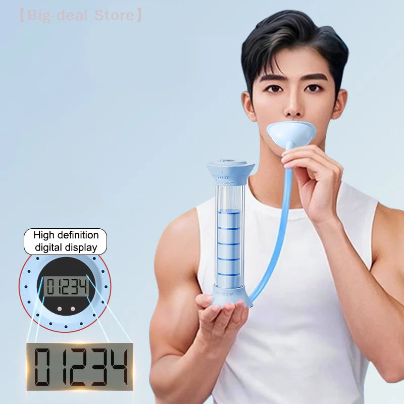【M】Adjustable Diaphragm Breathing Dumbbell Trainer With Counter Abdominal Muscle Trainer Deep Breathing Exercise Lung Capacity