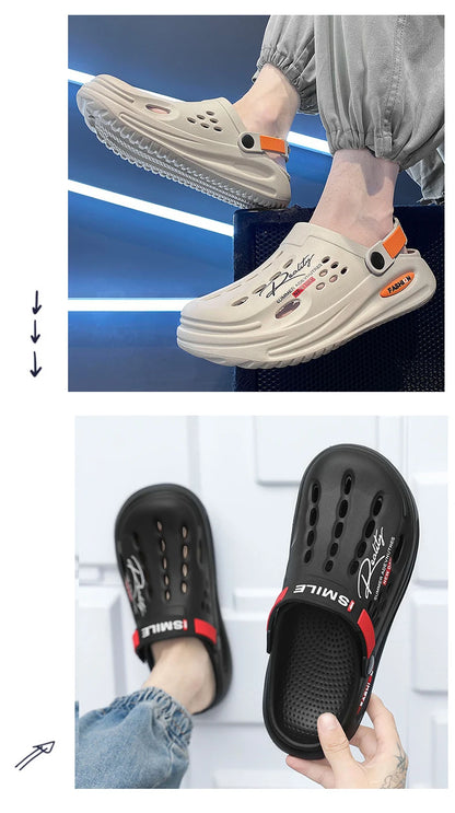 Men's Summer Sandals Non Slip Beach Slippers EVA Design Outdoor Slides Ultralight High Quality Sandals Fashion Garden Shoes