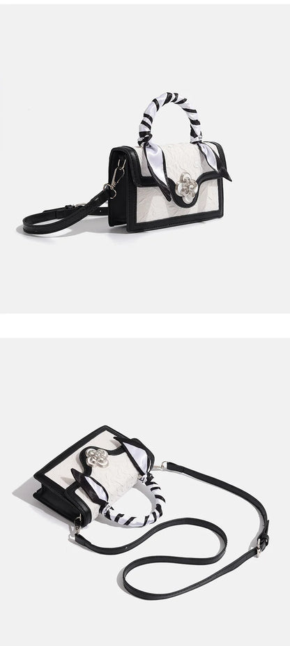 Retro Square Mini Bag Unique Design Multi-Match Crossbody Bag For Women Casual Tote Handbag For Commuting