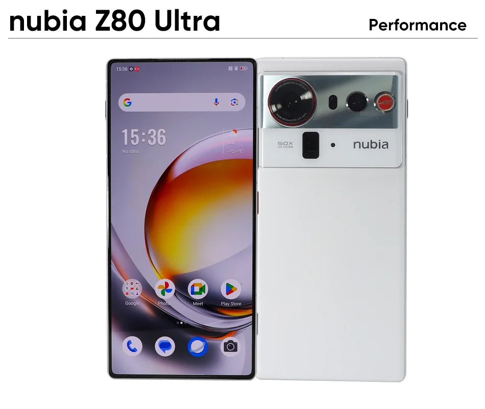 nubia Z80 Ultra 5g Smartphone Global Version Snapdragon 8 Elite Gen 5 6.85'' 144Hz Oled Display 7200Mah 90W Fast Charging 64Mp