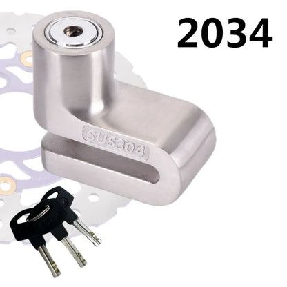 Falante Stainless Steel 304 Material Motorcycle Roulette Lock Bicycle Mountain bike stroller Scooter brake Disc Lock 2032 2034