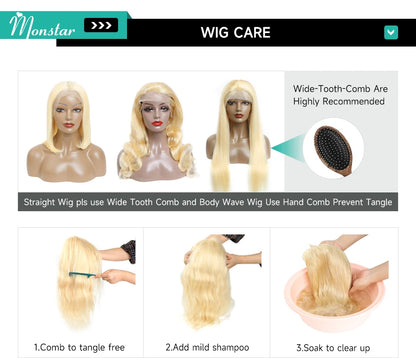 13x4 13x6 613 HD Blonde Bob Hair Wig Human Hair Lace Frontal Wig Brazilian Straight Bob Wig Lace Front Human Hair Wigs for Women